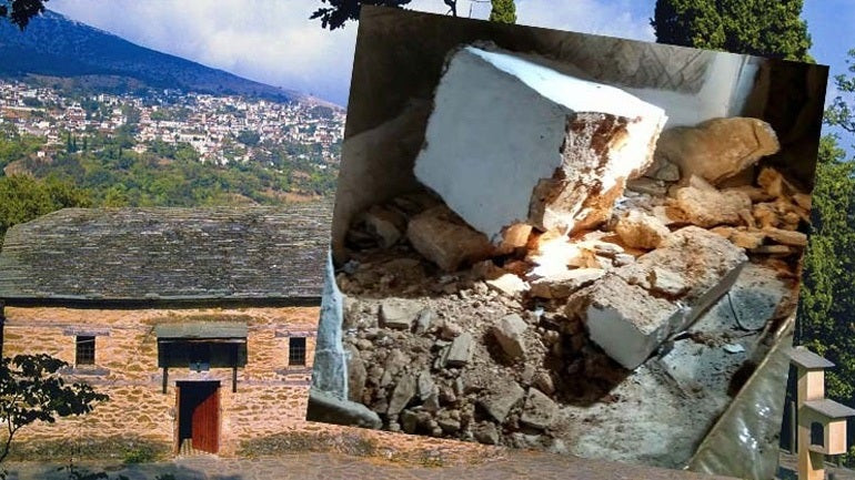 Λάρισα: Έψαχναν για λίρες και κατέστρεψαν βυζαντινό μοναστήρι